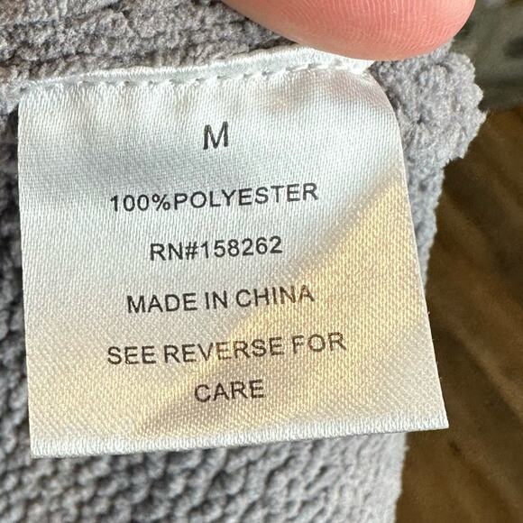 Altar'd State V Neck Sweater Gray Size Medium Cozy - Picture 7 of 7